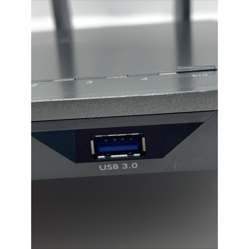 NETGEAR NIGHTHAWK AC1900 SMART WIFI ROUTER R7000 - NO POWER CORD Tested - Picture 7 of 9